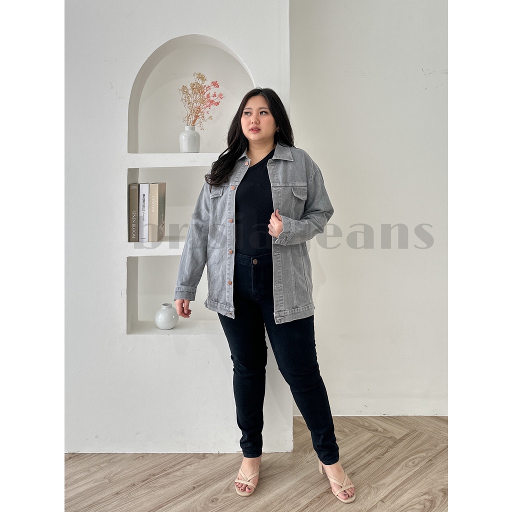 6 WARNA - NARA Oversized Jacket Jeans / Denim Jacket Jumbo