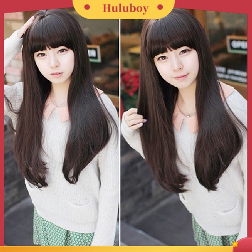 Wig Rambut Panjang Keriting Dengan Topi Untuk Cosplay Wanita