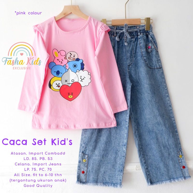 CACA SET KIDS SETELAN ANAK PEREMPUAN ORI FASHA