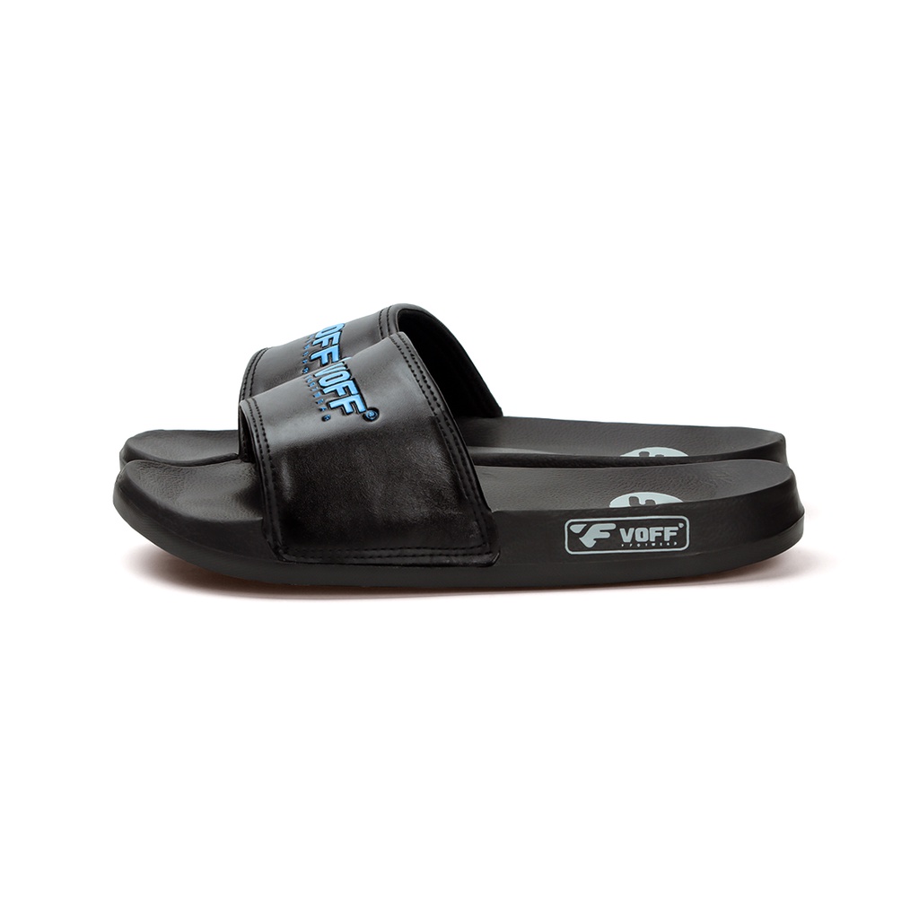 Voff Official Store - Riga Black x Blue | Slippers | Sandal Unisex