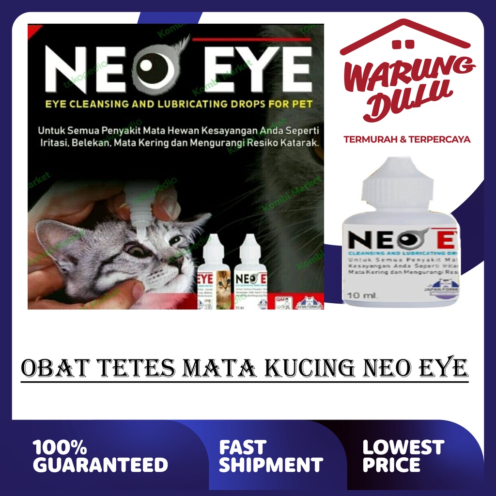 NEO EYE 10ml Obat tetes mata Kucing &amp; Anjing (belekan/bernanah/iritasi/dll)