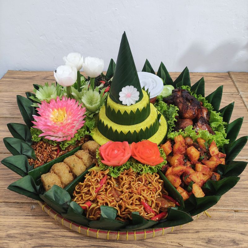 

Paket tumpeng kuning/porsi 5