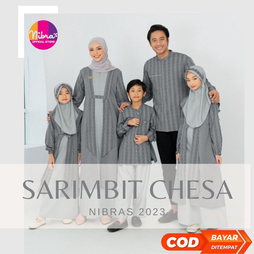 SARIMBIT CHESA Grey Couple Nibras Keluarga Pasangan Suami Istri Terbaru 2023 Sale Promo