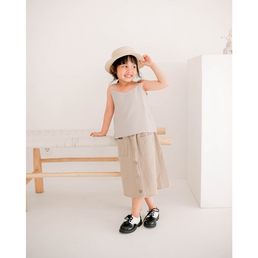 POPPY CAMISOLE | Atasan Anak Perempuan | Tanktop Anak | Tanktop Solid Camisole | Top Anak Perempuan