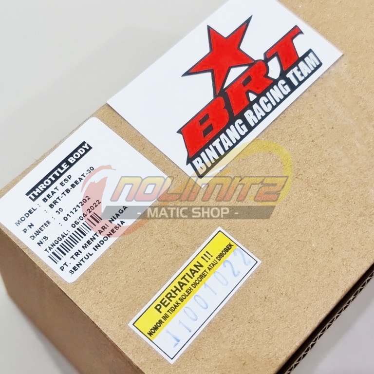 Throttle Body BRT Racing TB 30mm Honda Beat Vario Scoopy Spacy 110 FI