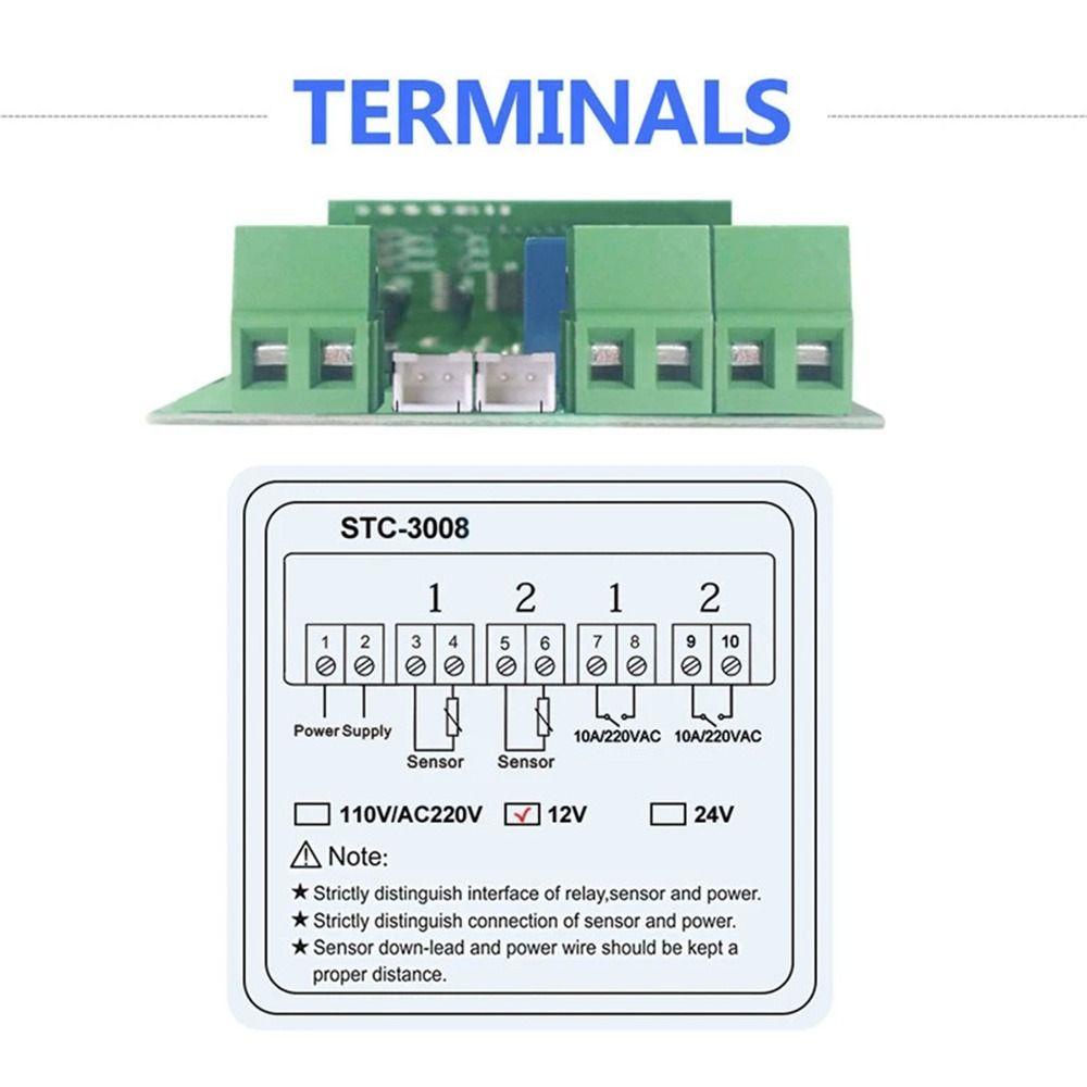 Solighter Termostat Digital Ganda Pemanas Profesional Pendingin LED Thermoregulator Relay