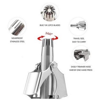 manual nose hari trimmer anti karat stainless ORIGINAL