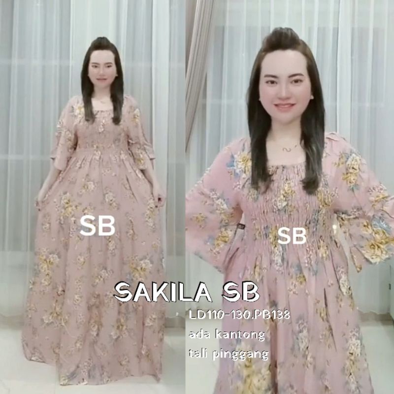 sakila dress bali jumbo xxl bigsize dress smoke sabrina