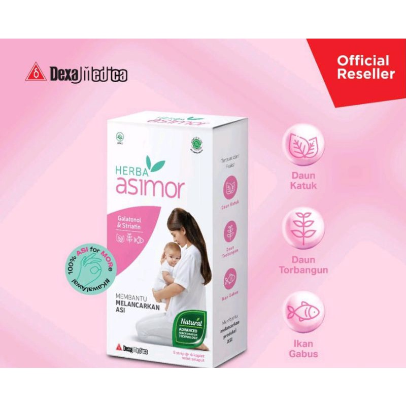 HERBA ASIMOR/ PELANCAR ASI / ASI BOOSTER / OBAT PEMULIHAN LUKA MELAHIRKAN / EKTRAKS IKAN GABUS / VITAMIN IBU MENYUSUI