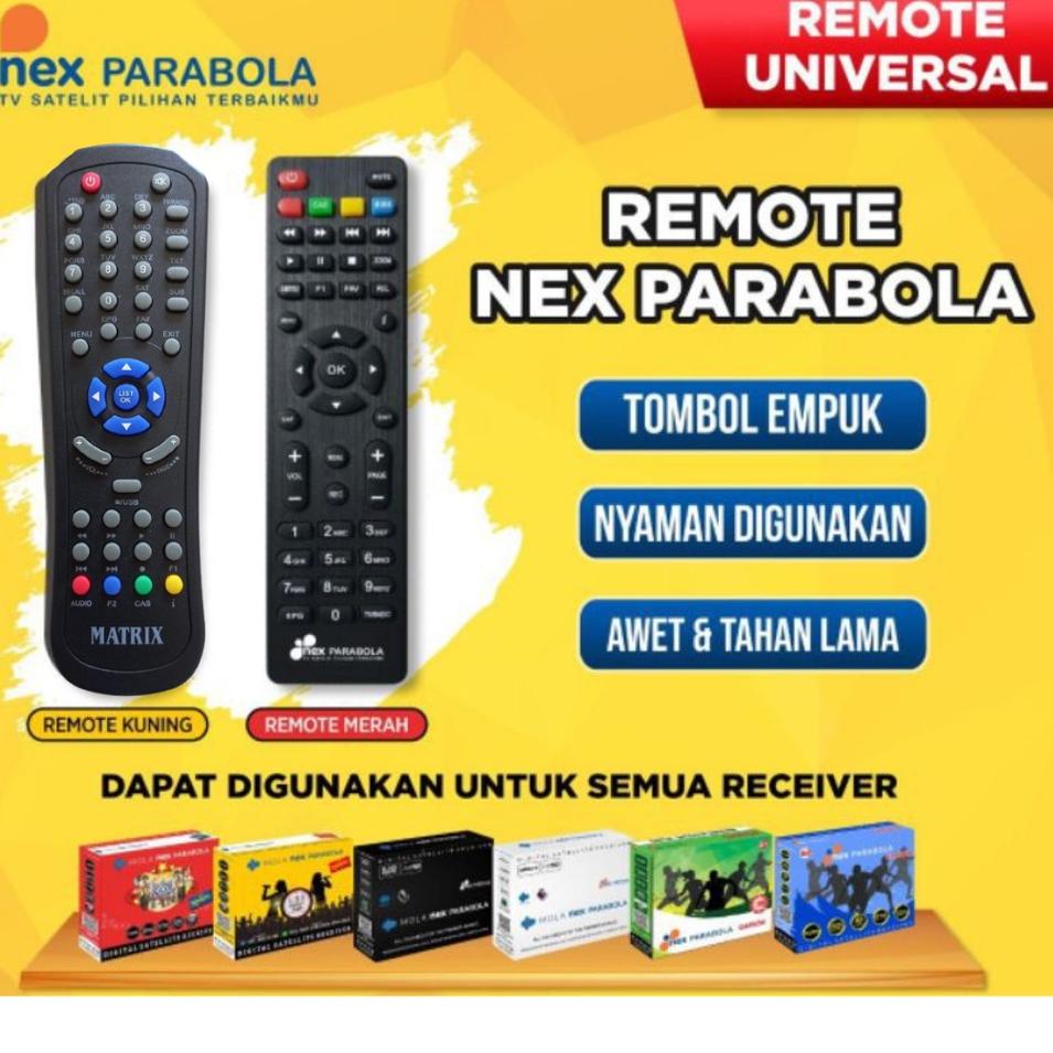 ↰ NEX PARABOLA REMOTE RECEIVER NEX HITAM/PUTIH/KUNING/GARUDA G1 ヺ