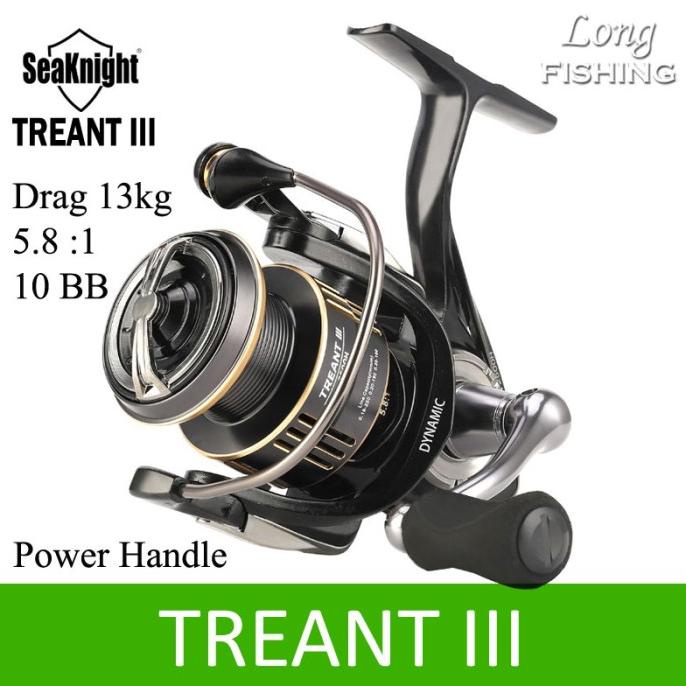 [Bayar DiTempat] Reel Pancing SEAKNIGHT TREANT III Power Handle Max Drag 28lb