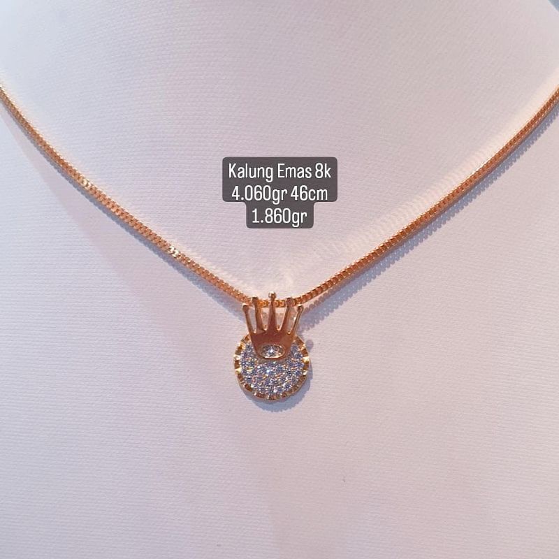 kalung emas Jakarta kadar 375%/8k