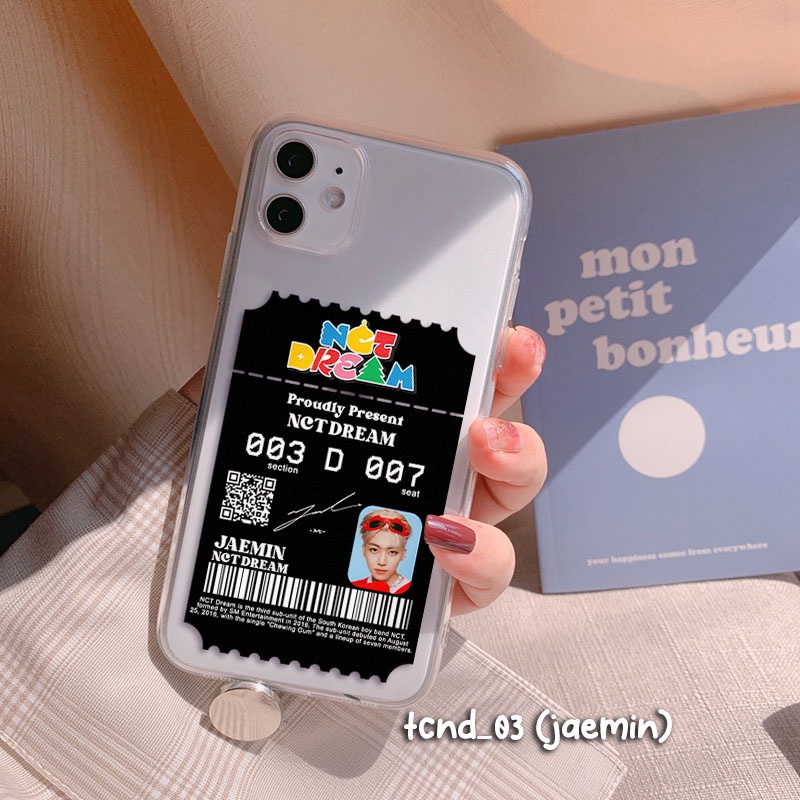 Custom Case NCT DREAM TICKET / GAMBAR TIKET NCT DREAM Anticrack / Blackmatte / Clearcase / Armor / P
