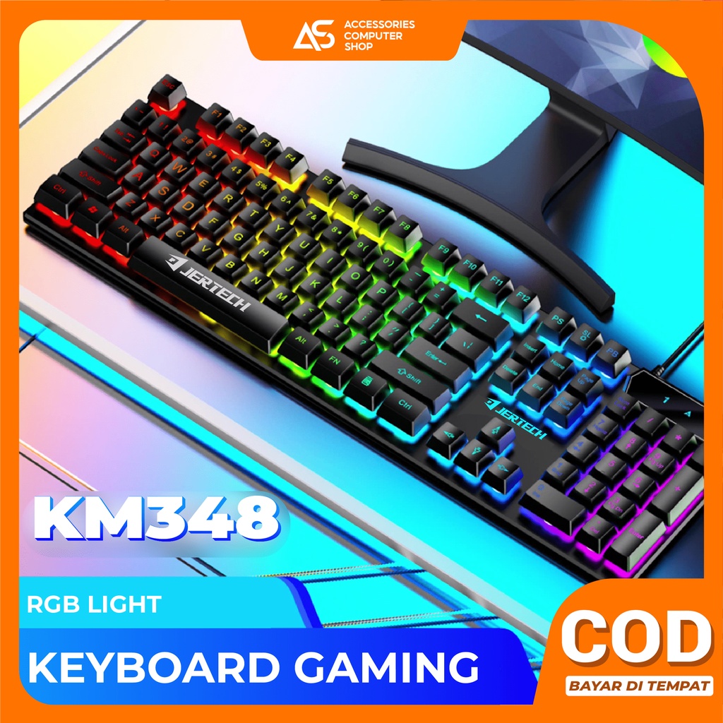 Keyboard Gaming LED Jertech K348 - Full Size Gaming Keyboard