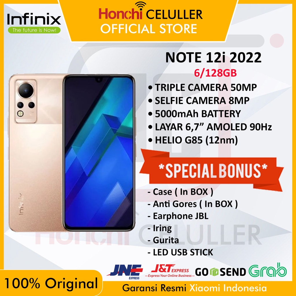 INFINIX NOTE 12i 2022 6/128 GB GARANSI RESMI INFINIX INDONESIA