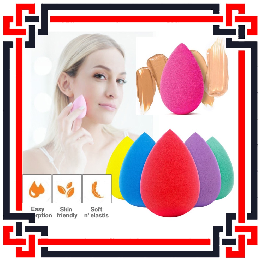 LS Sponge Puff Egg Drop Contouring Spon Makeup Beauty Blender