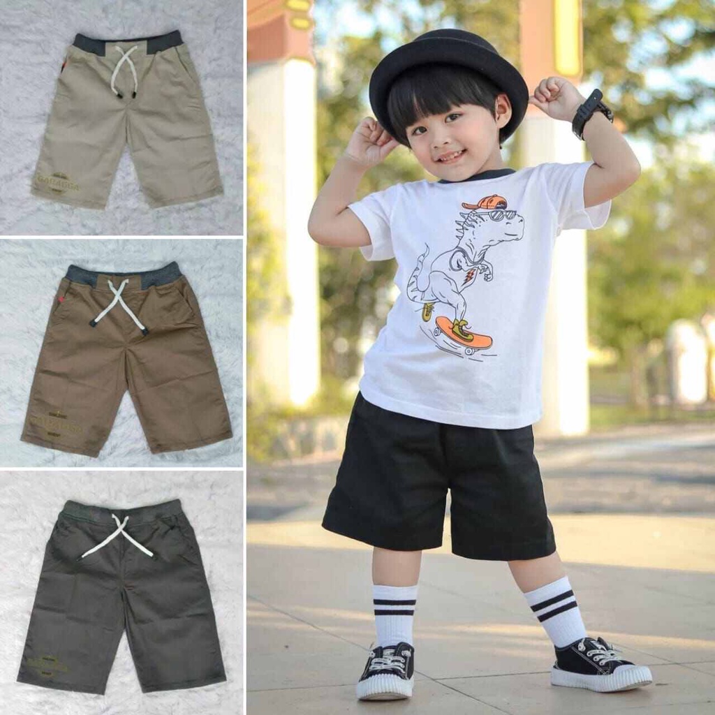 Celana pendek anak RIP KATUN TWILL USIA 1 - 12 TAHUN Printing cowok cewek 100% real pict-5