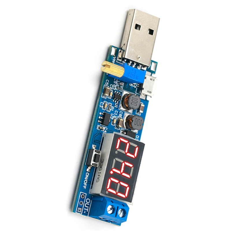 Zzz USB Boost/Buck Modul Power Supply 3Bit Digital Tube Display Nyaman Digunakan