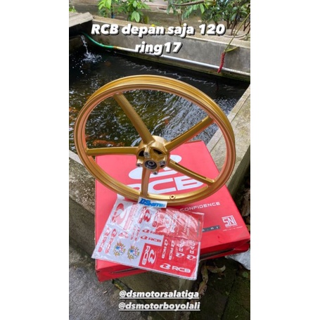 velk velg velek RCB racing boy depan yamaha ukuran 120 ring17 sp522 jupiter vega FIZR F1ZR mio beat 