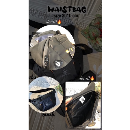 WAISTBAG PRIA / TAS SLEMPANG / WAISTBAG / TAS PINGGANG