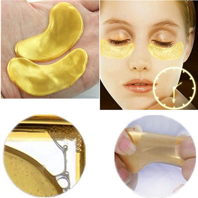 24K Eye Mask Collagen Eye Patch Masker Mata Gel Bawah Mata Perawatan Pereda Kelelahan