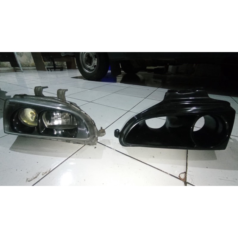 headlamp rep denji + airscoop civic genio/estilo