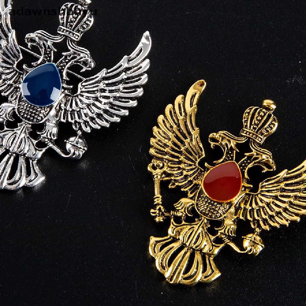 Adawnshbhyu Retro Wing Metal Pin Vintage Eagle Lencana Bros Mahkota Kerah Pin Pria Aksesori ID