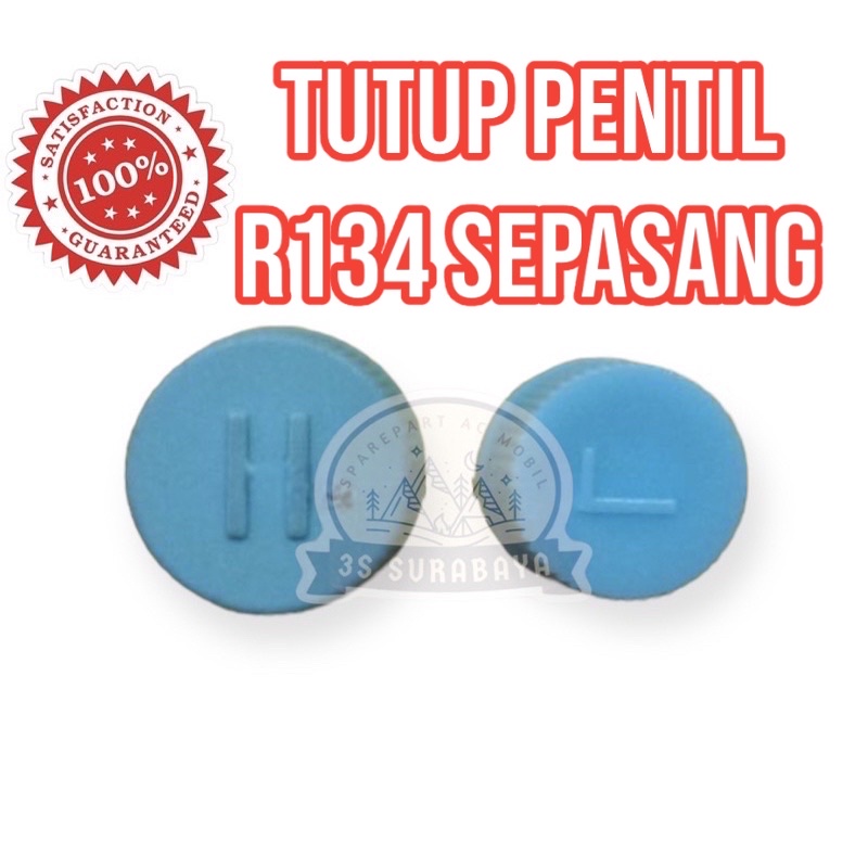 Tutup pentil Sepasang Freon Ac mobil R134a R134A