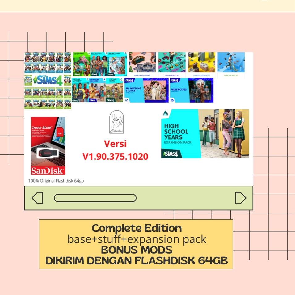 €Terbaru¿ [Flashdisk] PC THE SIMS 4 COMPLETE Terupdate