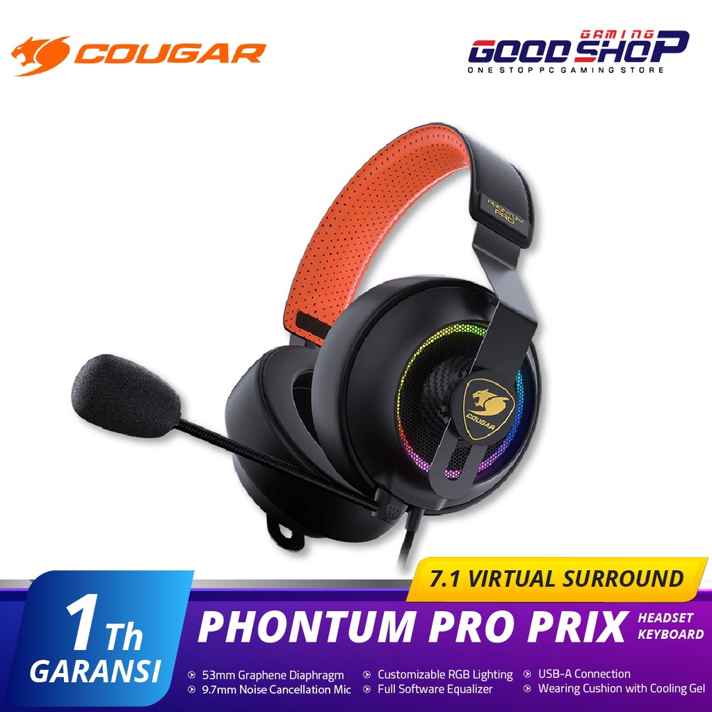 Cougar Phontum Pro Prix 7.1 Virtual Surround RGB - Gaming Headset