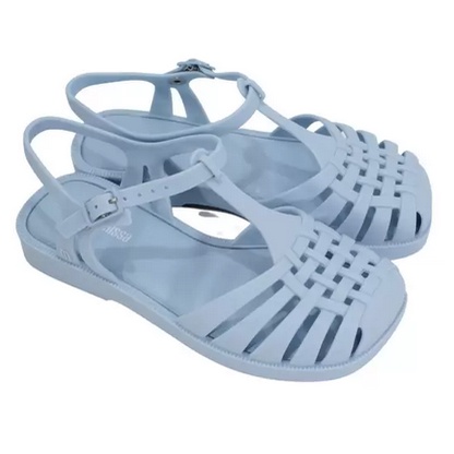 Sepatu Sandal Anak Perempuan Mini Melissa Aranha Quadrada Inf Blue