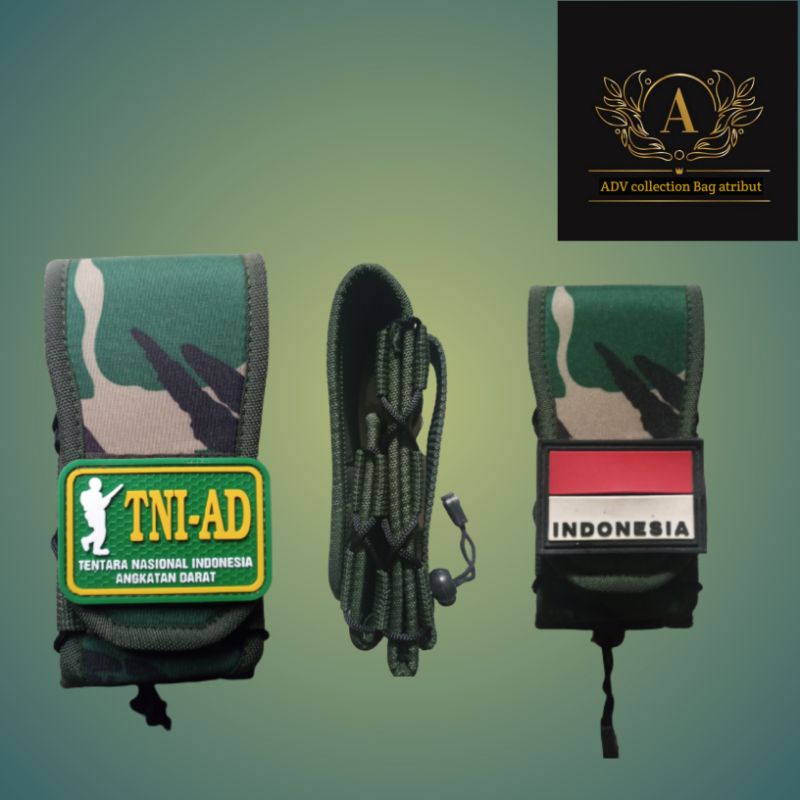Tas hp rajut Loreng TNI