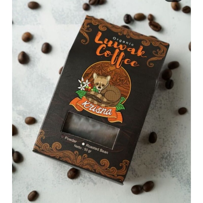 KOPI LUWAK ORGANIC KRISNA 50GR ASLI KHAS BALI