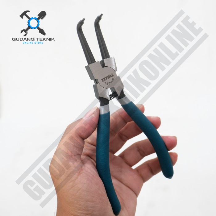 PAKET SET Tang Snap Ring SET isi 4 Pcs 7&quot; THT114041 TOTAL / Circlip Pliers Set Tang 4pcs 18 Cm THT 114041 TOTAL