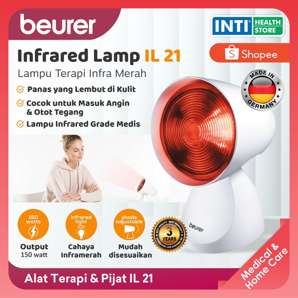 BEURER Infrared Lamp IL 21 / Alat Terapi Inframerah