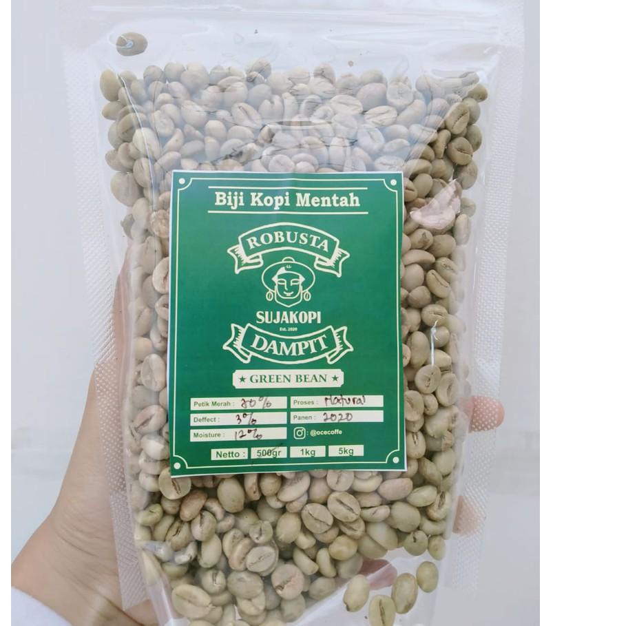 FREE ONGKIRSujakopi Greenbean Robusta Dampit biji kopi mentah 1kg|RA9