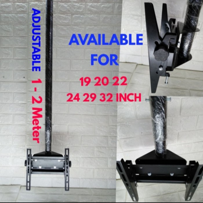 BRACKET BRAKET TV GANTUNG 43 40 32 24 INCH PANJANG 2 METER