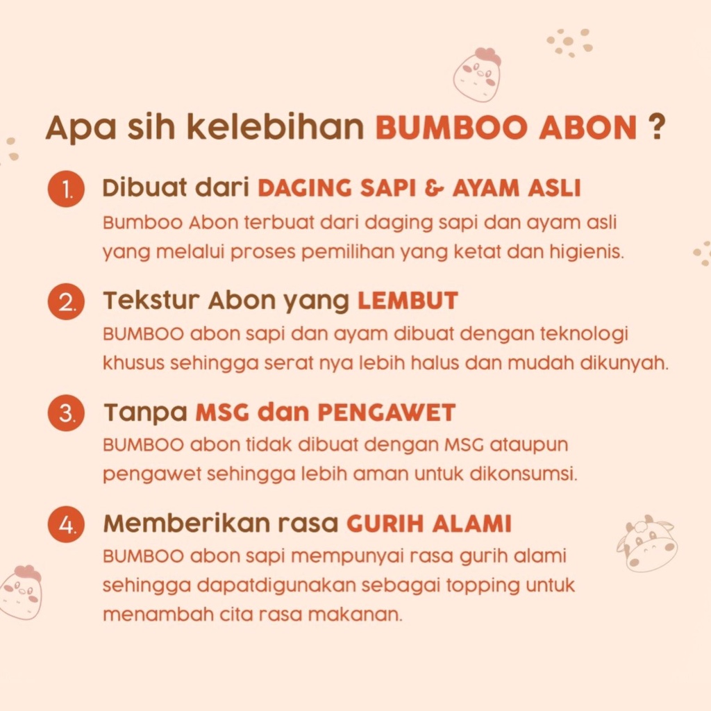 (NEW) BAREFOOD BUMBOO ABON SAPI DAN AYAM / ABON MPASI / ABON ANAK / ABON GURIH / SEHAT