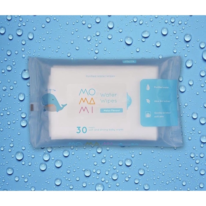 Momami Baby Water Wipes - Tisu Basah Bayi (30 Lembar)