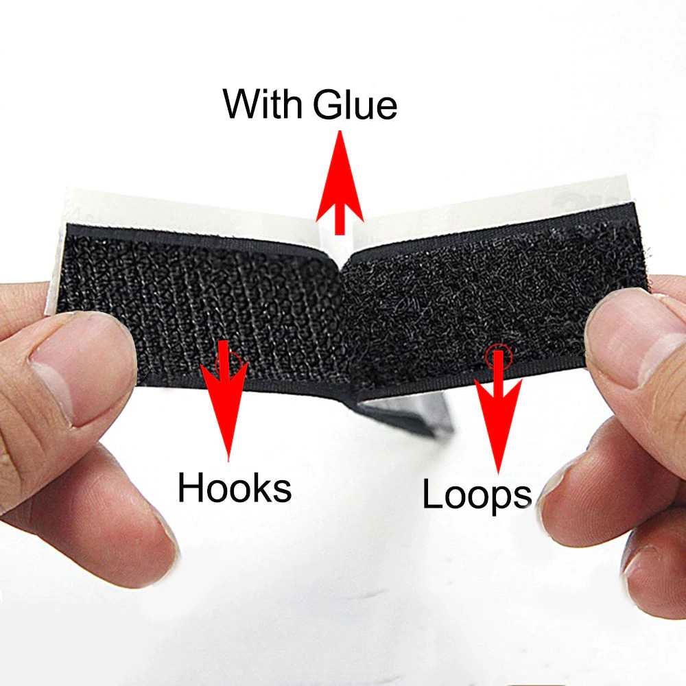 Lakban Velcro Double Tape Dengan Perekat Velcro 1 Meter Kualitas 3M