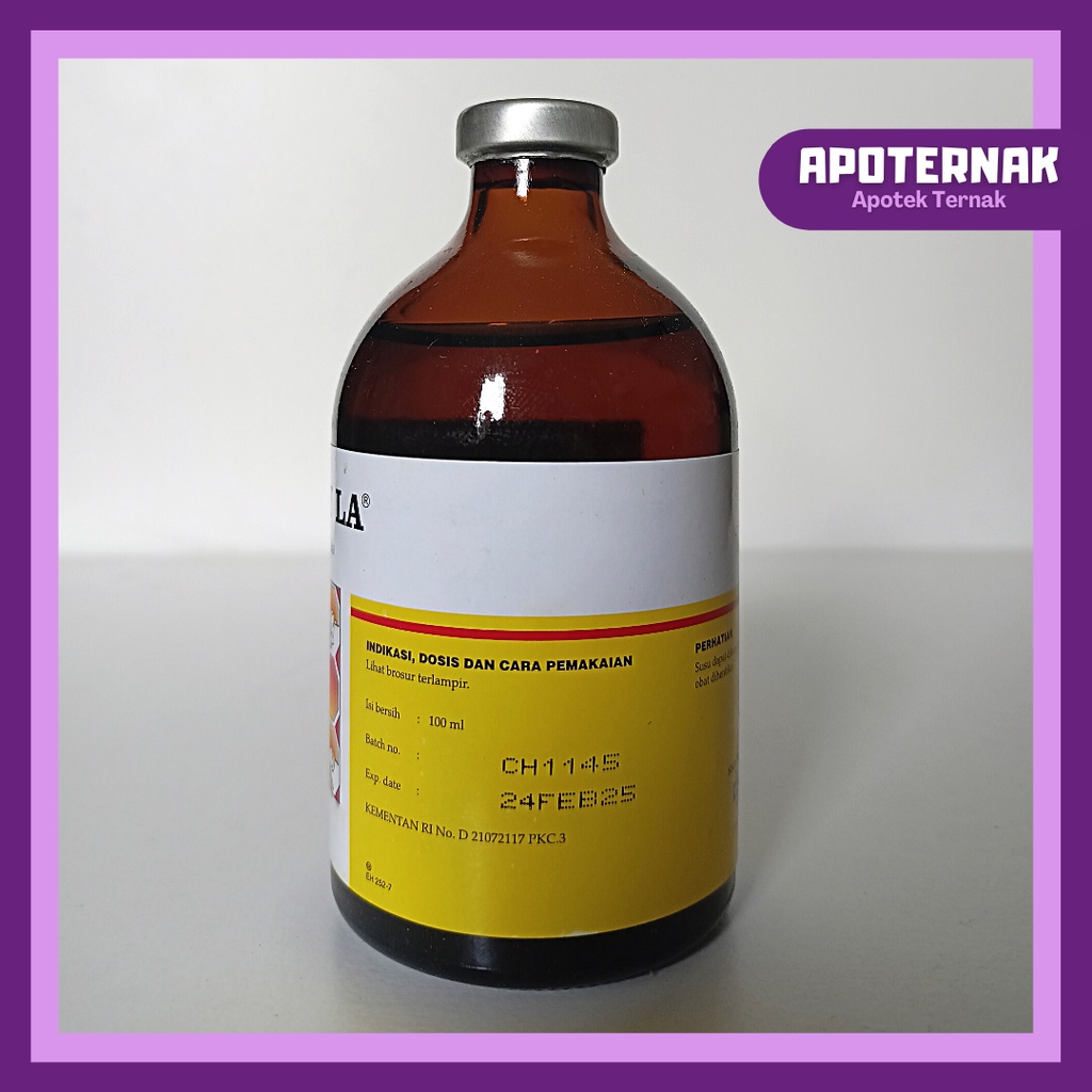 VET OXY LA 50ml VET OXY LA 100ml | Obat Antibiotik Hewan Long Acting LA Untuk Pencernaan dan Pernafasan | SANBE