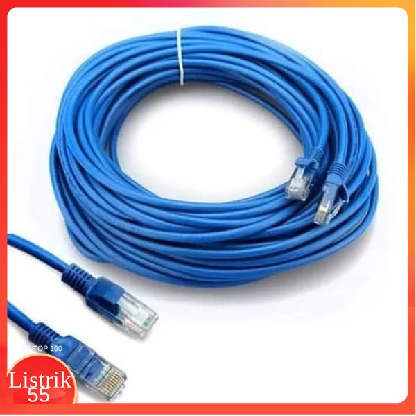 Kabel LAN cat5e Cat 5e UTP Cable 1,5 3 5 10 15 20 25 M Meter - 20 Meter