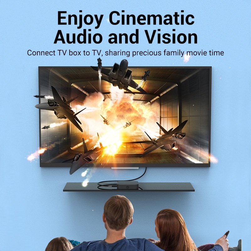 ( Bisa Cod ) Vention Kabel HDMI Engineering 4K 3D Konstruksi Industrial AAM 25m