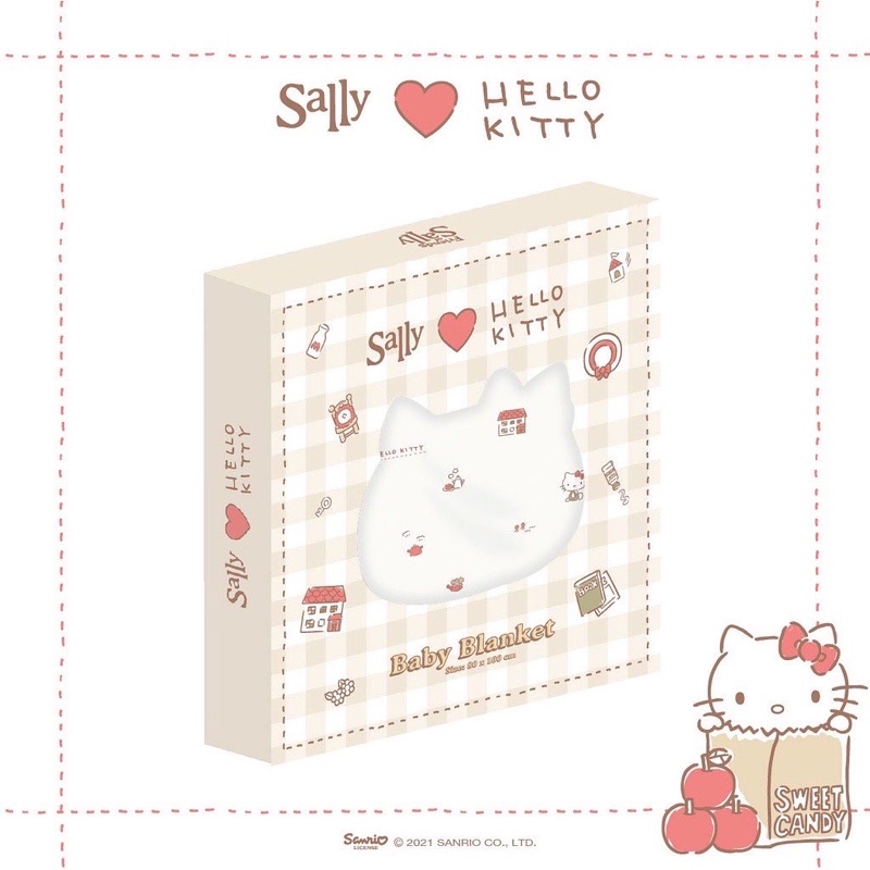 friends of sally double layer baby blanket hello kitty