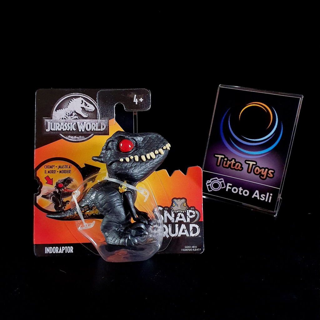 MATTEL SNAP SQUAD DINO INDORAPTOR JURASSIC WORLD GGN31-4B10