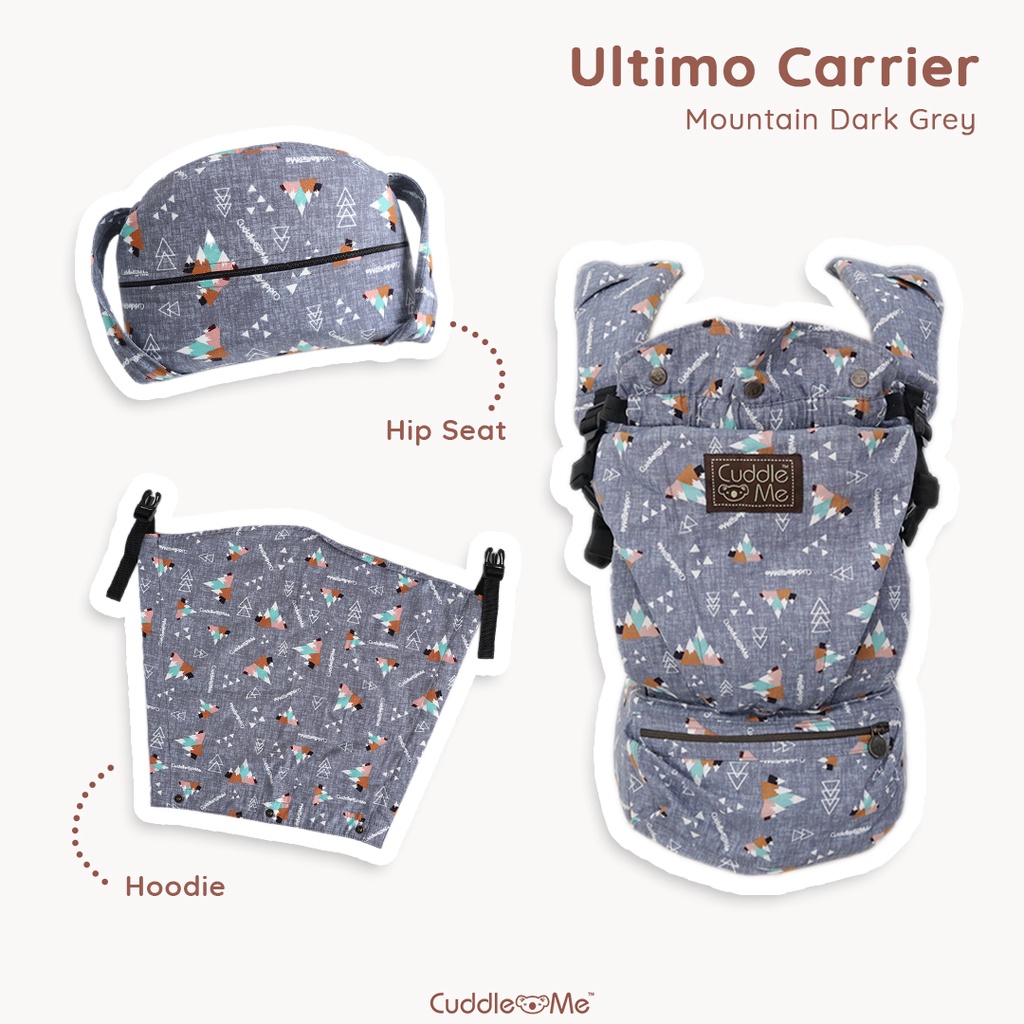 Cuddle Me Ultimo Carrier Gendongan Bayi SSC Hipseat Ergonomis Multifungsi Original Cuddleme 4 Posisi