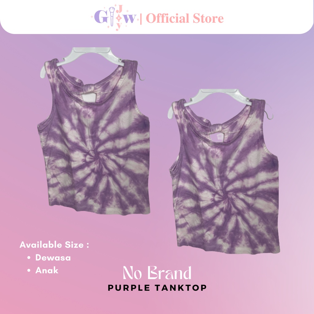 A5021-A5022 NO BRAND purple tanktop / baju anak kecil bayi remaja girl bodysuit jumper pakaian perempuan laki laki cowo cewe cewek cowok kemeja overall lucu unik imut gemas gemes murah sisa ekspor export kaos kaus