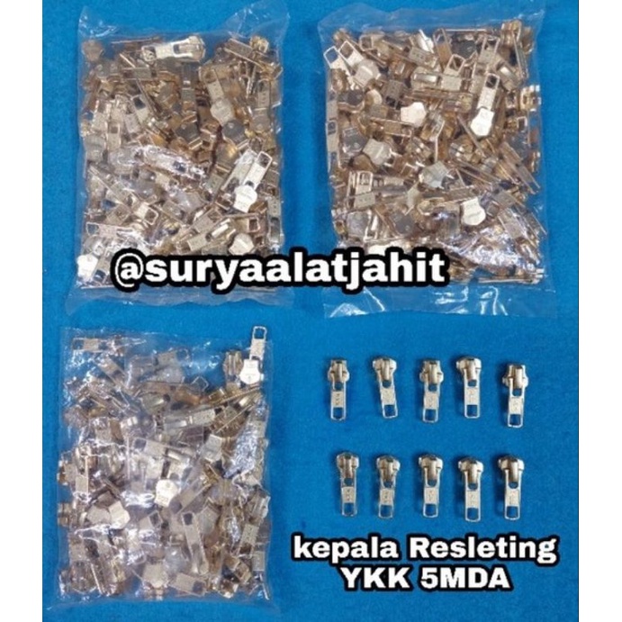 kepala Resleting Ykk-5MDA  mas (bisa 1arah dan 2arah) rp.181.500/100pcs