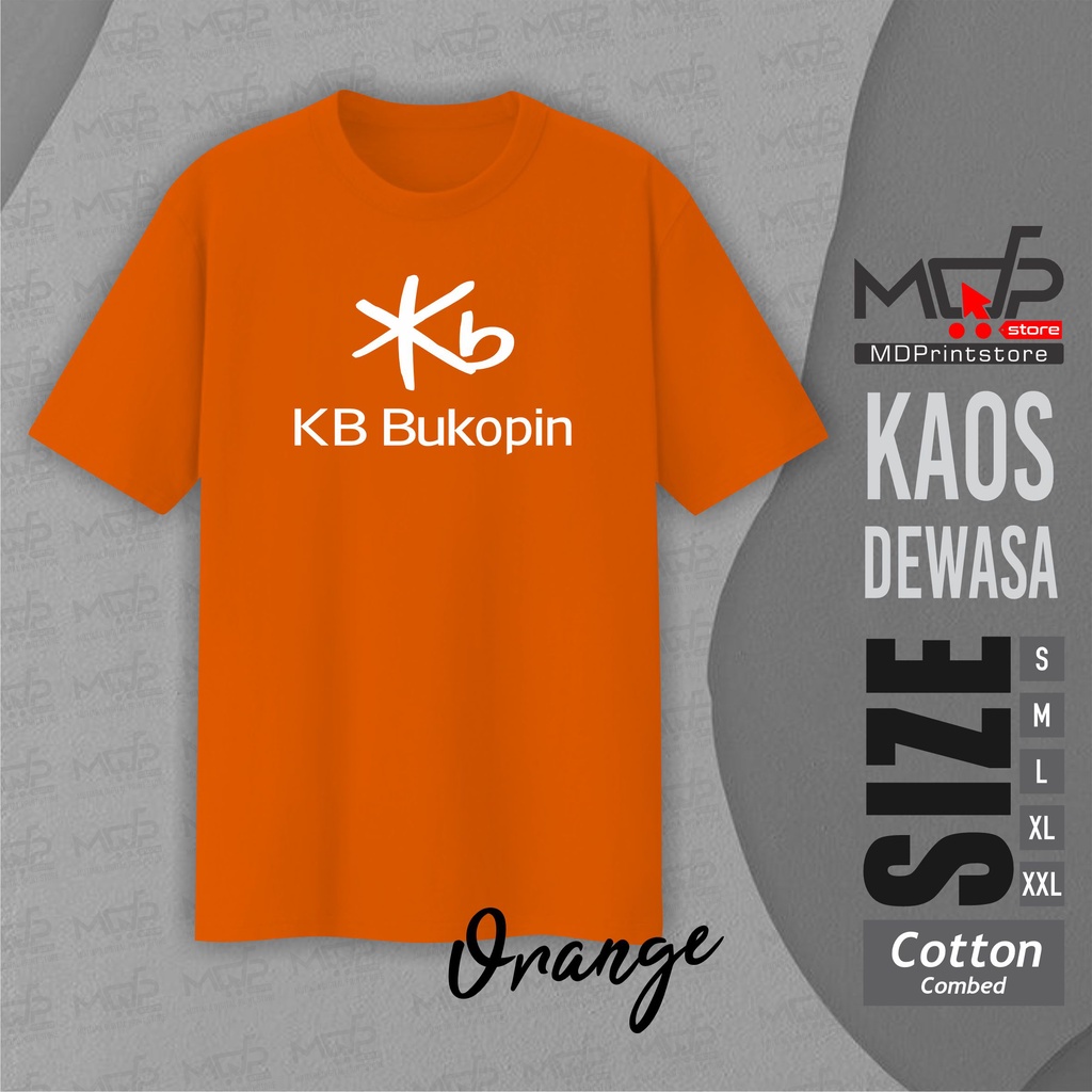BAJU KAOS BANK KB BUKOPIN TSHIRT PERBANKAN MDPRINTSTORE