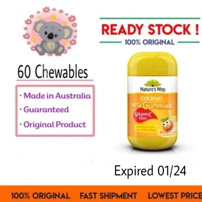 Nature's way vitagummies vitamin c + zinc vitamin anak